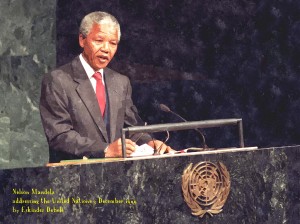 Mandela_-_watercolour_-_caption_-_addresses_UN_3_Dec_1999_by_Eskinder_Debebe